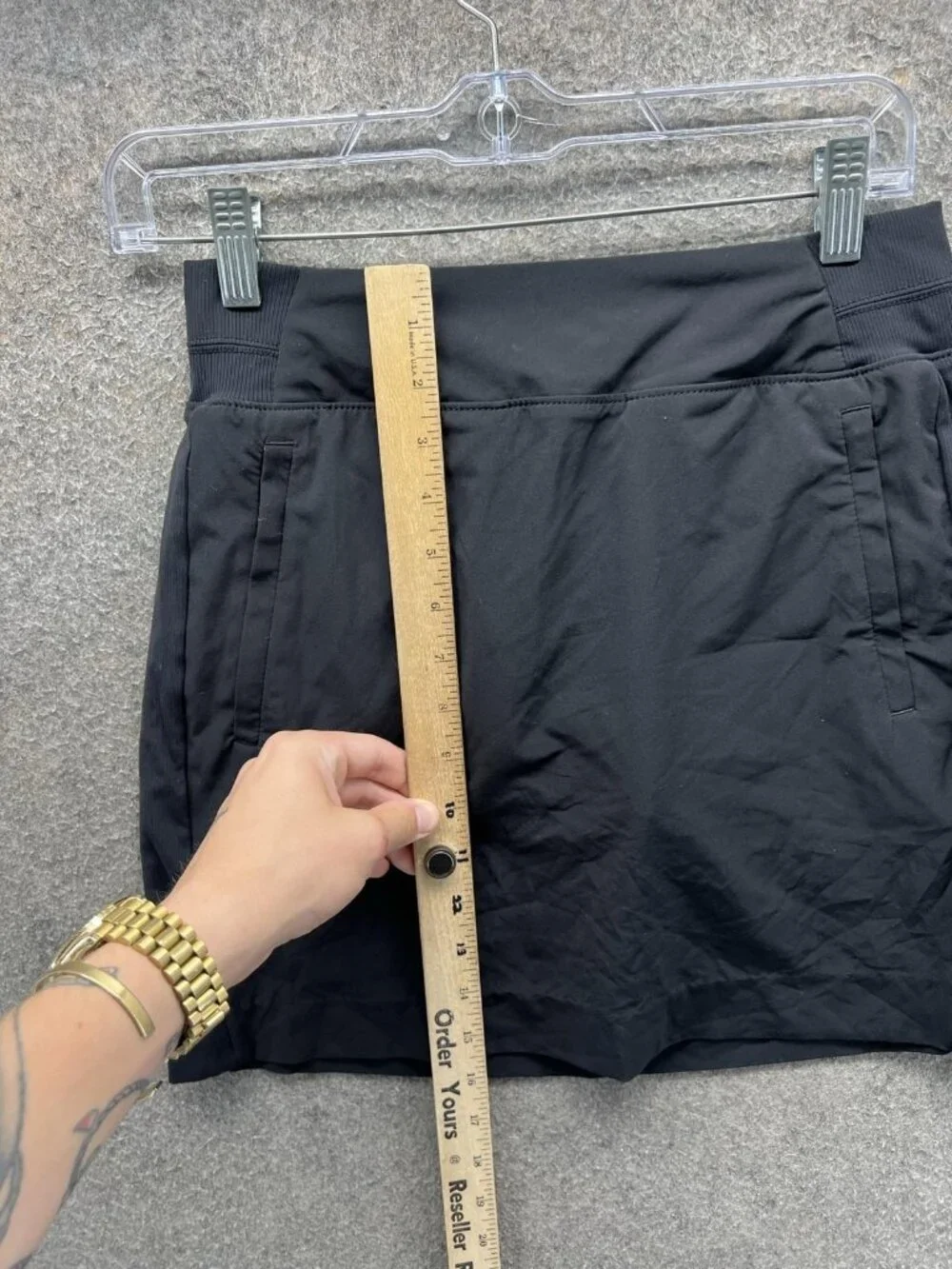 Athleta Brooklyn Skort Womens 0 Black Pull On Stretch Pockets Lined Athletic 16'